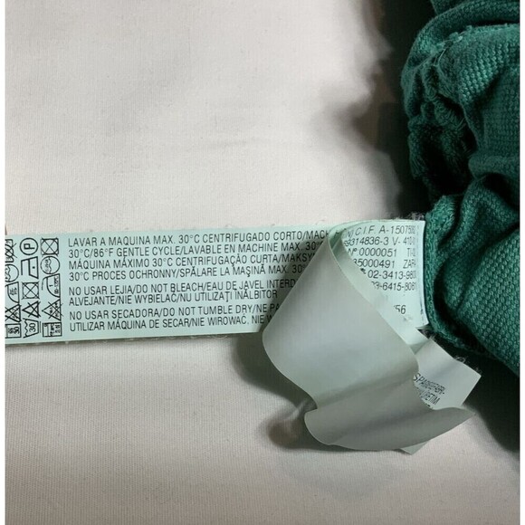 Zara Kids Romper Infant 1pc Cotton Linen Blend Green Size 18-24 Months - Picture 7 of 7